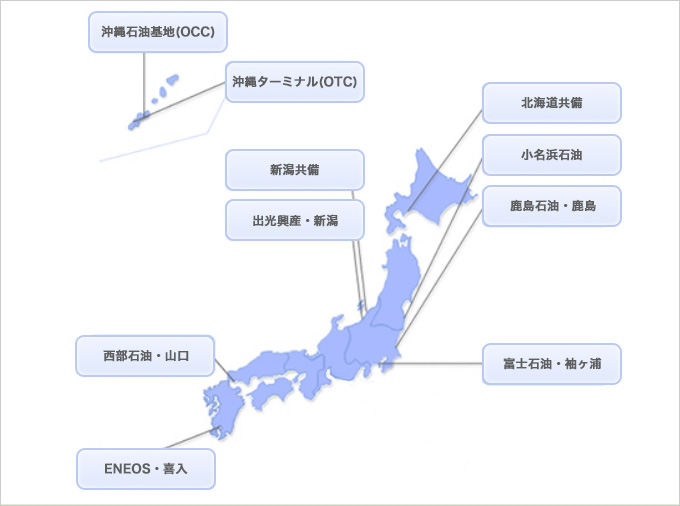 民間借上タンク位置図